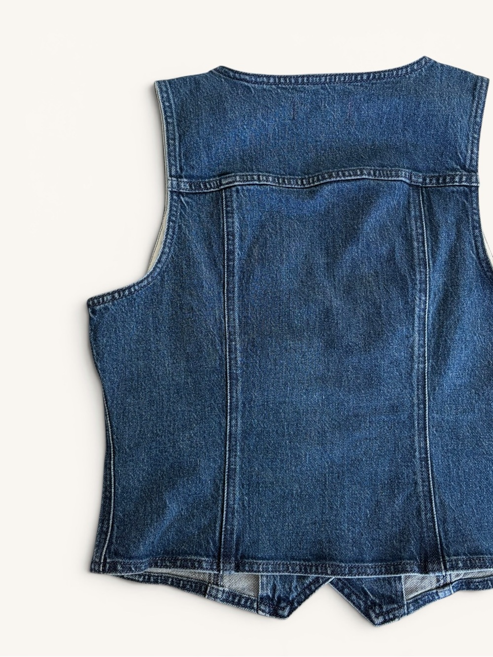 Madewell Indigo Blue Denim Button Vest - Picture 6 of 10